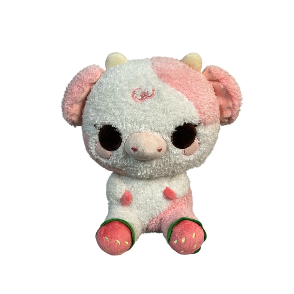 Cuddle Barn Strawberry Cow Plush Stuffed Animal Toy, Super Cute, Small‎